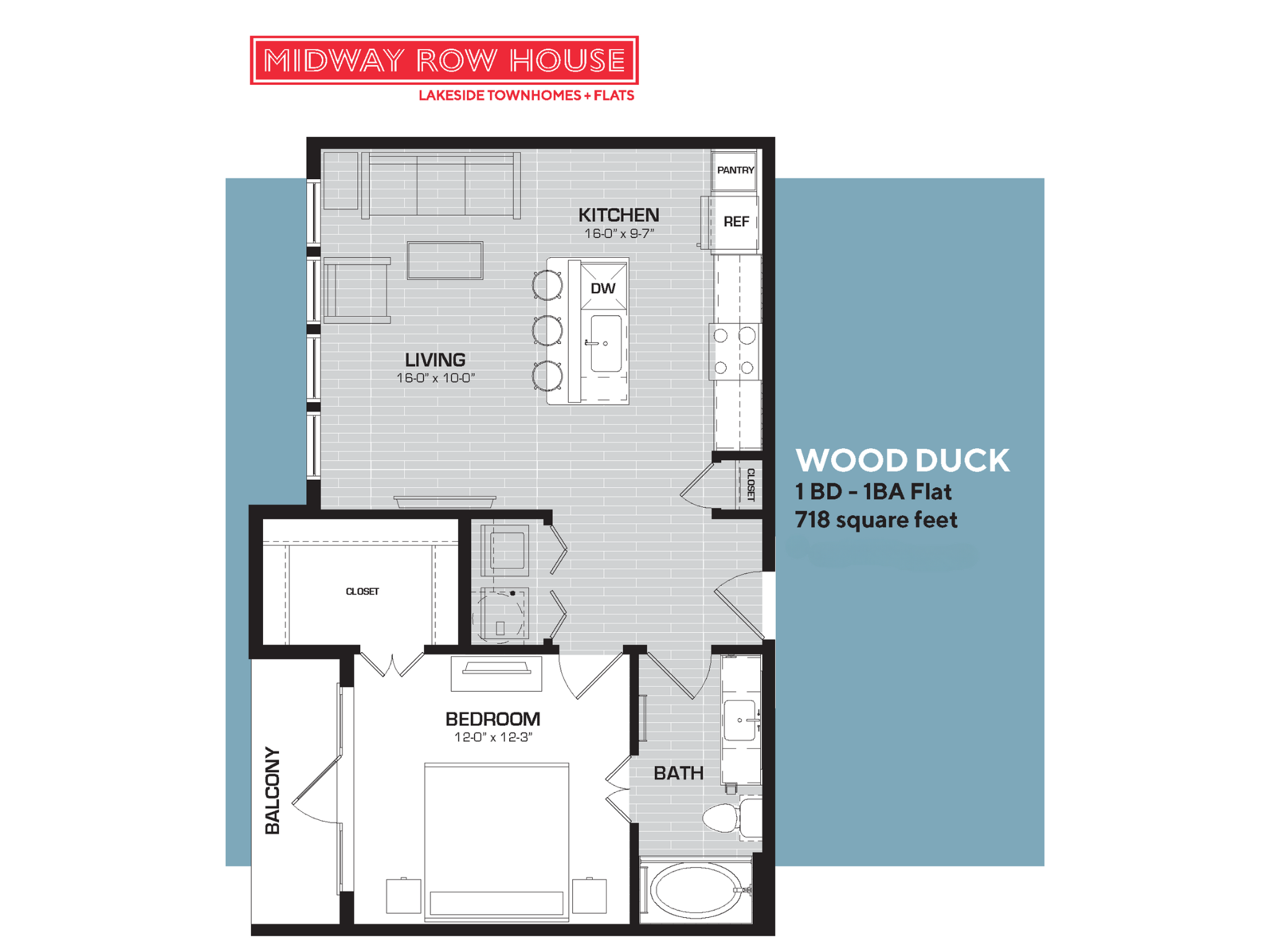 Wood Duck Floorplan Midway Row House